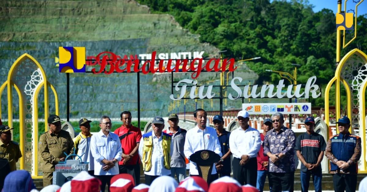 Tingkatkan Suplai Air Baku dan Air Irigasi di Sumbawa Barat, Bendungan Tiu Suntuk Diresmikan Presiden Jokowi