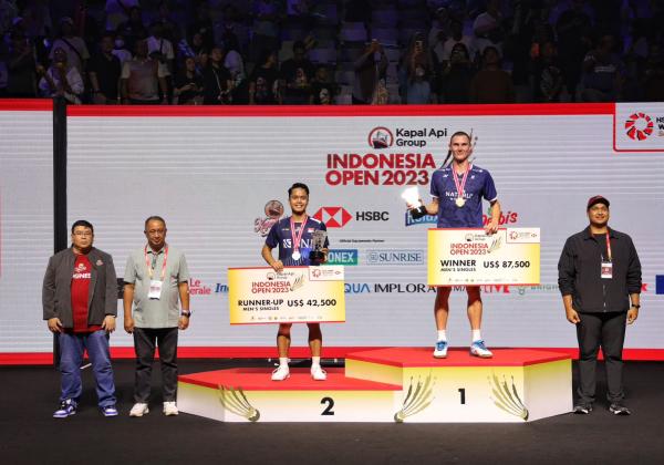 Ginting Runner-Up Indonesia Open 2023
