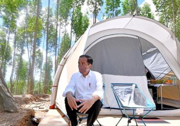 Jokowi dan Ibu Negara Berkemah di IKN Nusantara Sampai Besok, Makannya Mi Instan, Isi Tenda Cuma Kasur