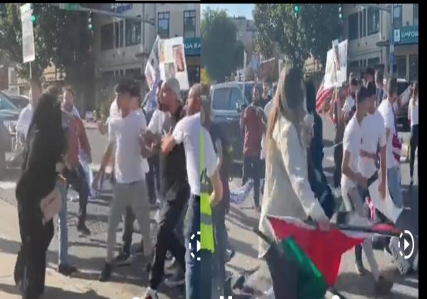 Aksi Demo Tandingan di New York City, Pendukung Palestina dan Pendukung Israel Baku Hantam