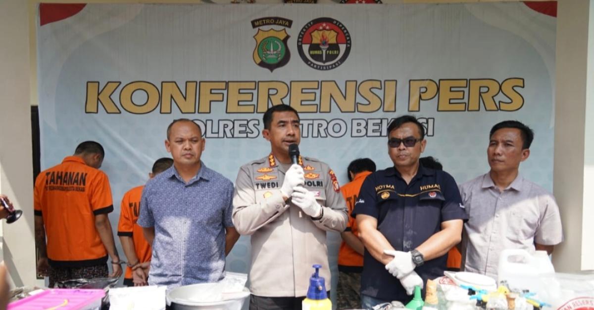 Polisi Ungkap Jaringan Peredaran Narkotika Jenis Sintetis di Bekasi Menyasar Mahasiswa dan Pelajar