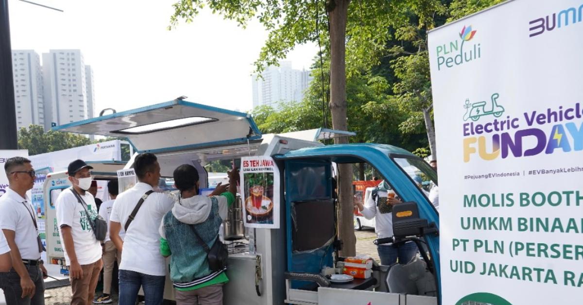 5 Gerobak Motor Listrik UMKM Binaan PLN Ramaikan EV FUNDAY 