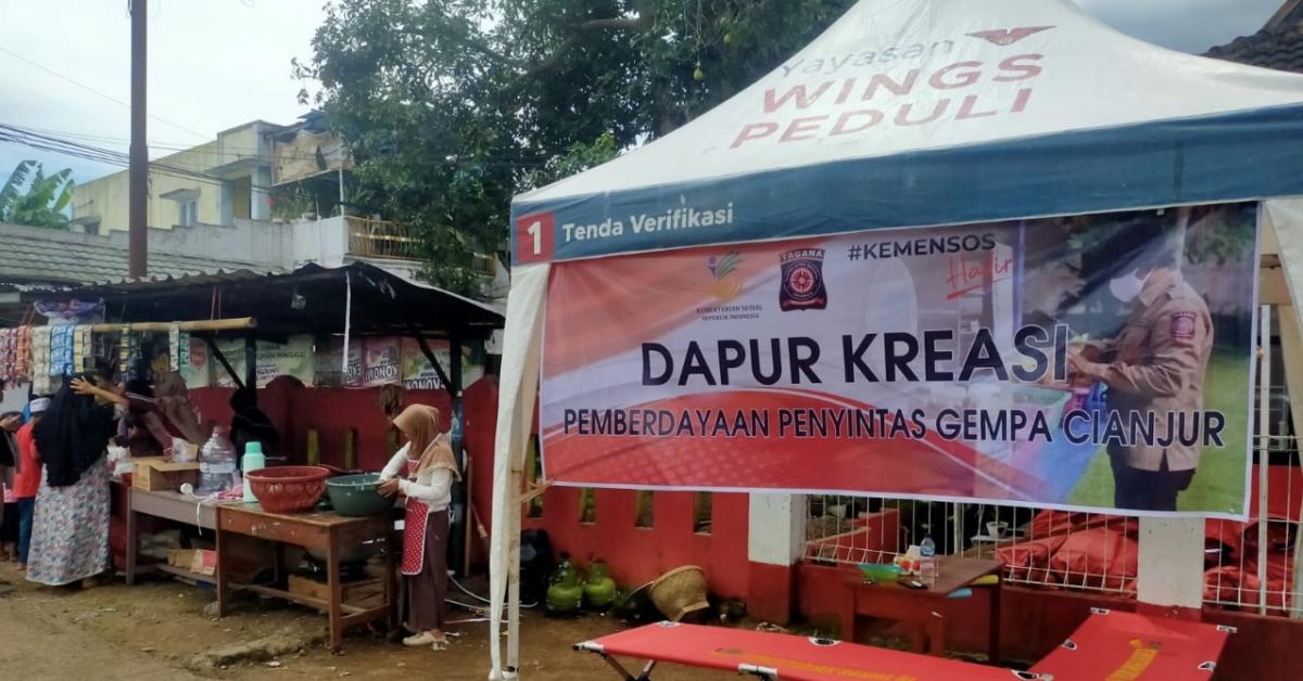 Dapur Kreasi Beri Manfaat bagi Penyintas Gempa Cianjur