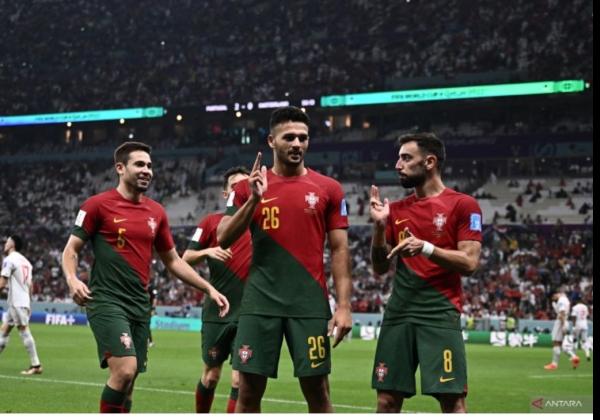 Portugal Tantang Maroko di Perempat Final Setelah Permak Swiss 6-1