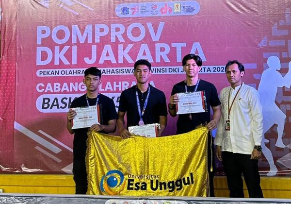 Team Basket Putra Esa Unggul Mengukir Prestasi di POMPROV DKI Jakarta 2023