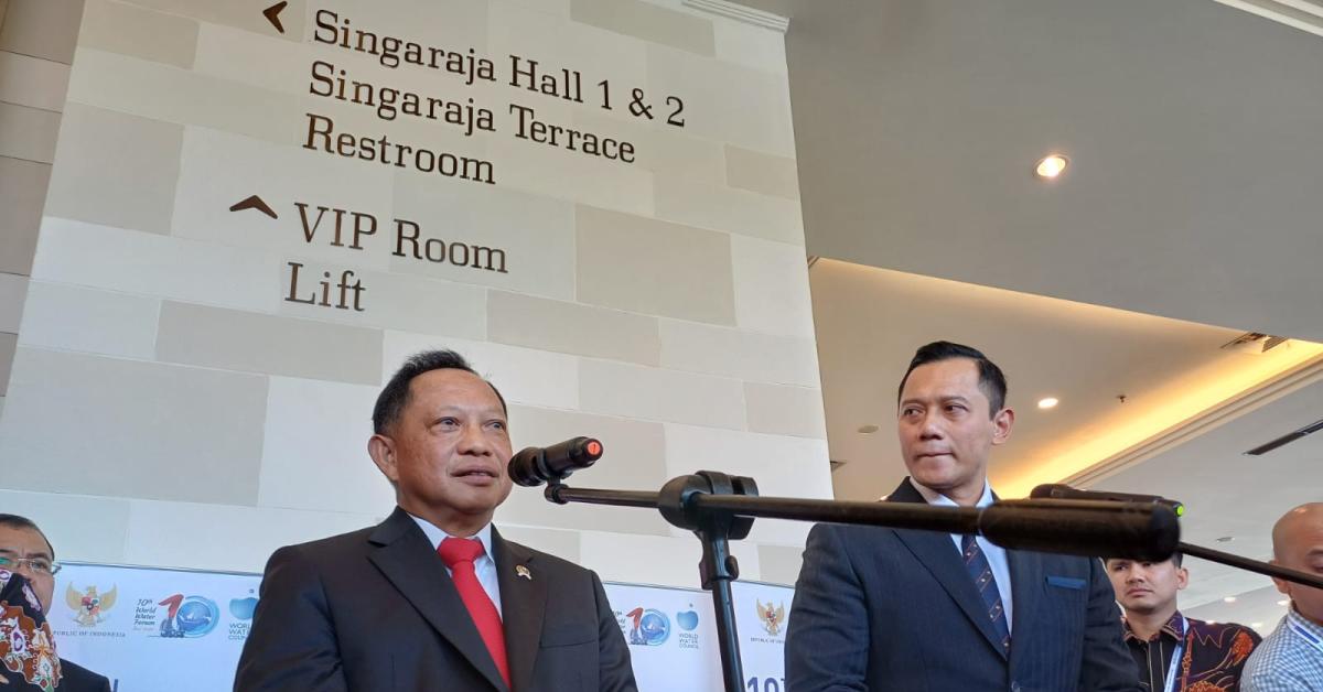 Bicara di Local And Regional Goverment Forum WWF ke-10, AHY dan Tito Kompak Usulkan Kementerian Air