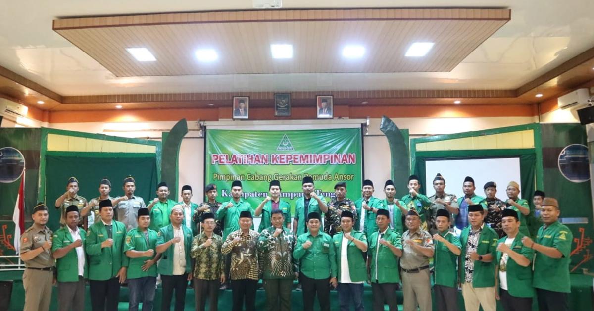 Kuatkan Karakter Jiwa Kepemimpinan, PC GP Ansor Lampung Tengah Gelar Pelatihan Kepemimpinan 