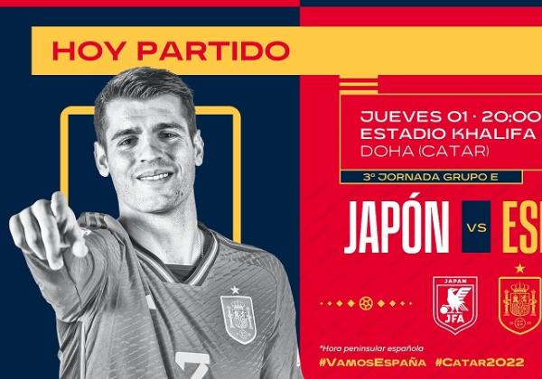 Link Live Streaming Piala Dunia 2022: Jepang vs Spanyol