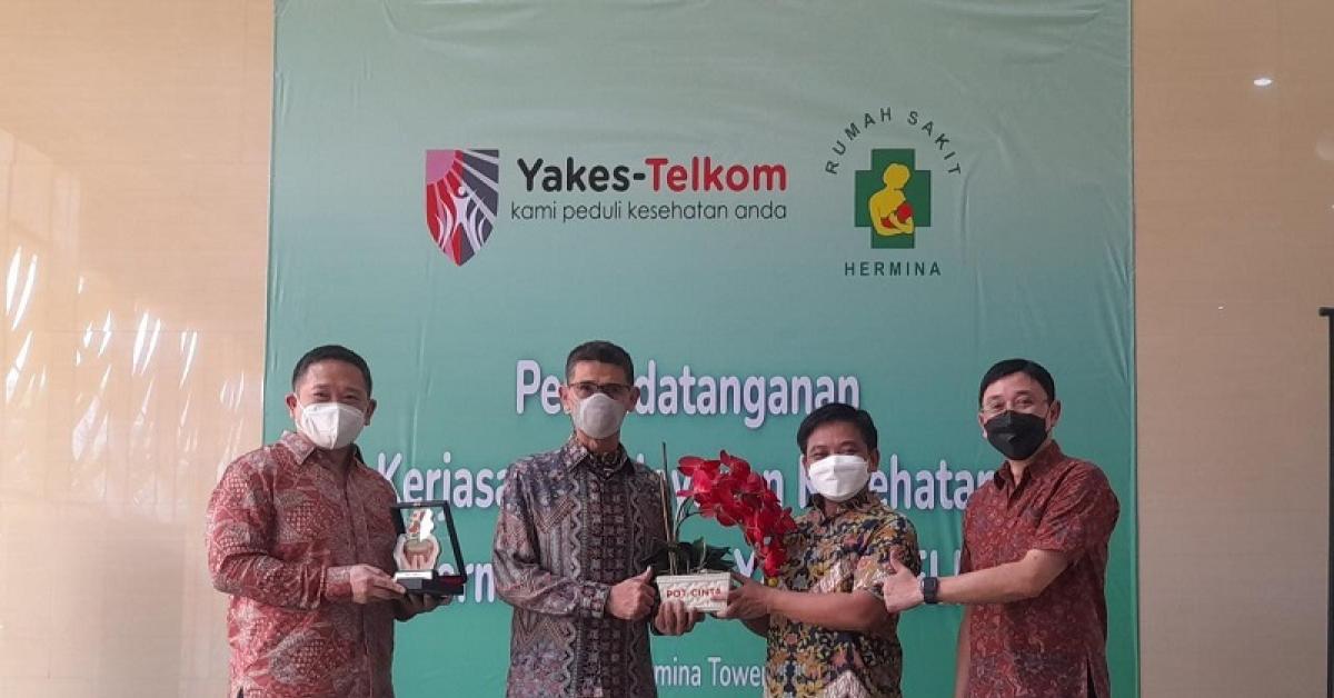 Perluas Cakupan Layanan, Yakes Telkom Jalin Sinergi dengan 44 Rumah Sakit Hermina Group