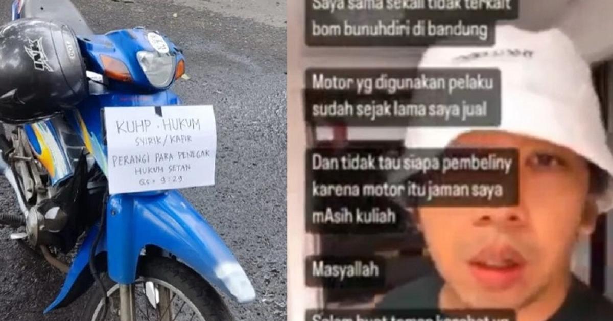 Terseret Aksi Bom Bunuh Diri di Polsek Astana Anyar, Pria Ini Ungkap Soal Motor 'KUHP Syirik'