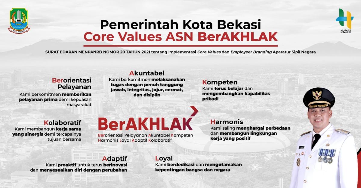Pemkot Bekasi Implementasikan Core Values dan Employer Branding ASN BerAkhlak