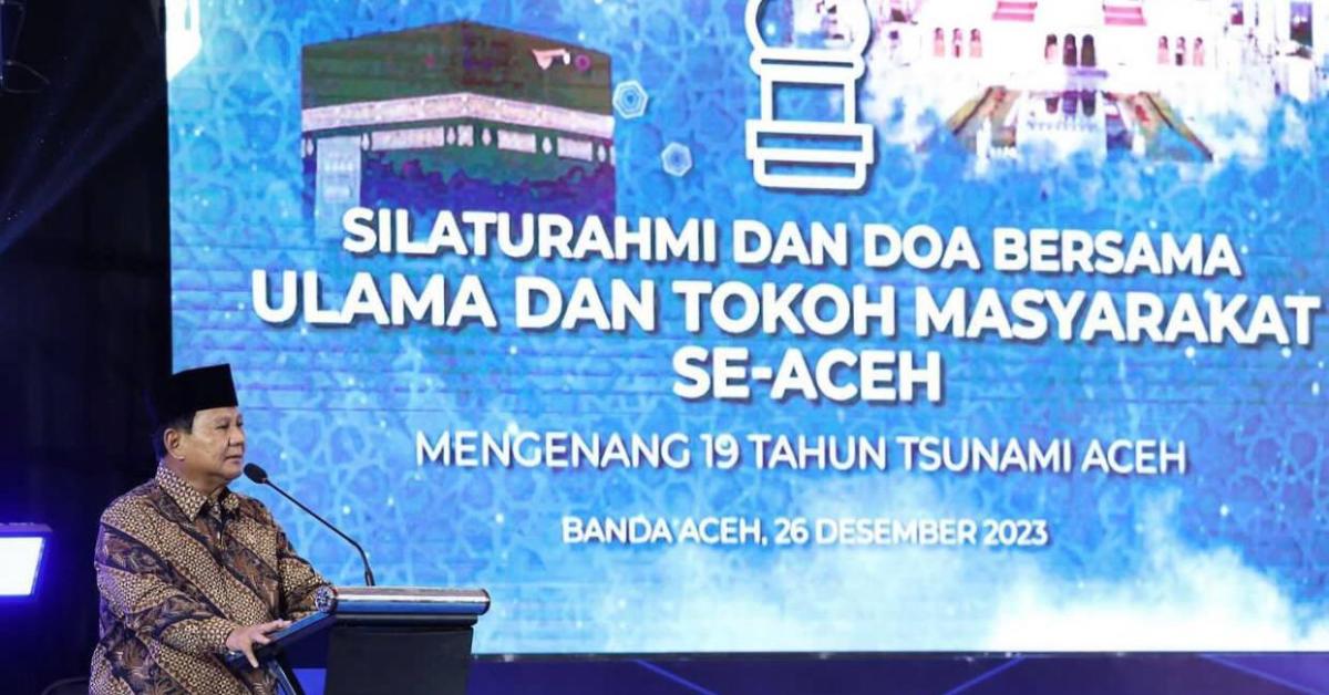 Sambangi Aceh, Prabowo Janji Akan Bangun Politeknik Unggulan 