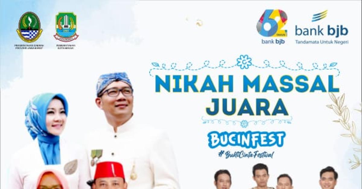 Warga Jabar Bisa Nikah Tanpa Modal di Bucinfest 2023