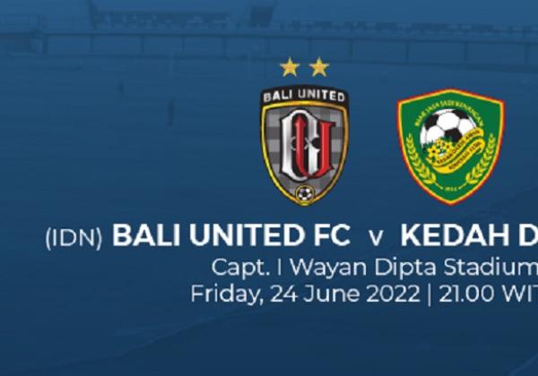 Link Live Streaming AFC Cup 2022: Bali United vs Kedah Darul Aman FC