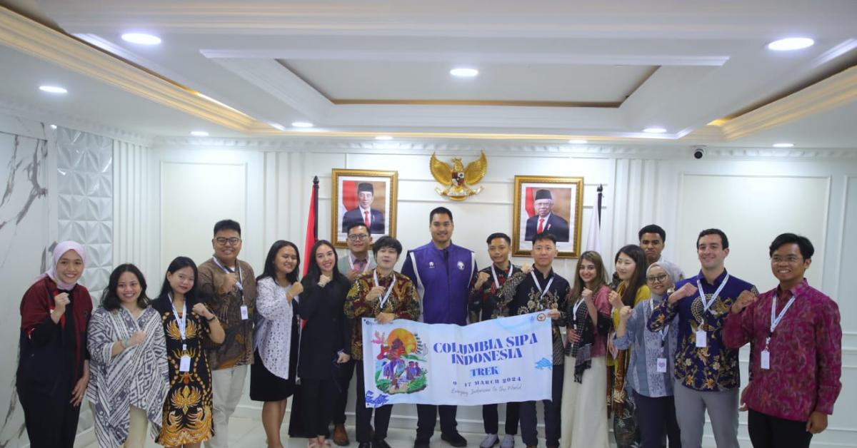 Menpora Dito Audiensi dengan Columbia University Indonesia Trek Bahas Masa Depan Pemuda dan Olahraga