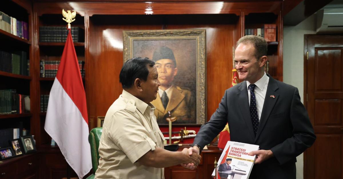 Dubes Inggris Beri Selamat ke Prabowo dari Rishi Sunak Usai Ungguli Pilpres