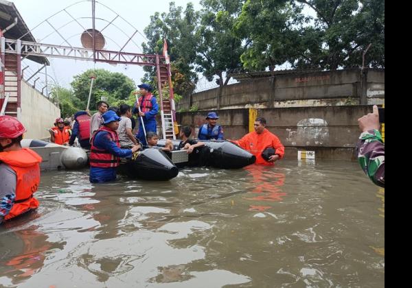 H+4 hingga H+5 Lebaran Jakarta Terendam Banjir, Ketinggian Air Capai 50 Cm