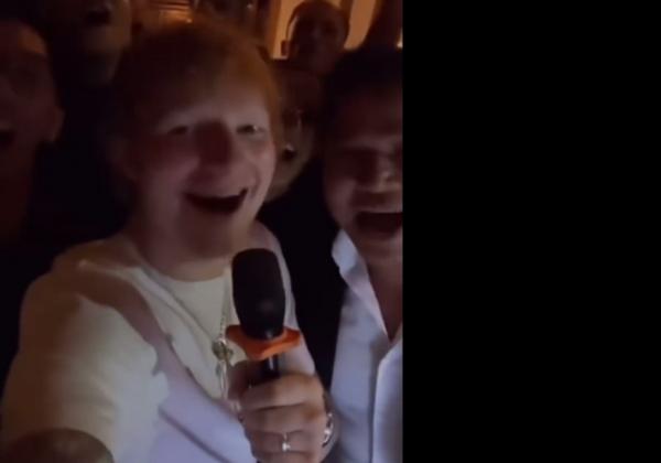 Heboh! Lagi Karaoke Lagu Ed Sheeran, Tiba-tiba Artisnya Datang dan Nyanyi Bersama