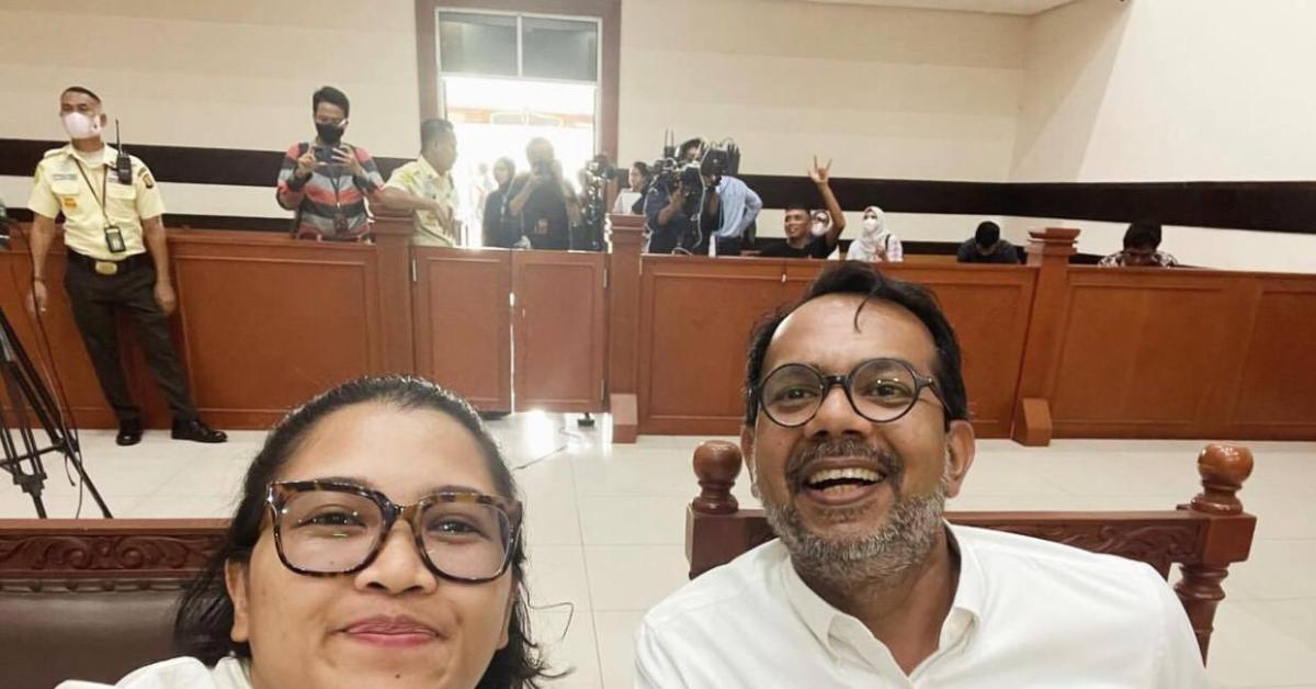 Haris Azhar dan Fatia Maulidiyanti Divonis Bebas Dalam Kasus Lord Luhut