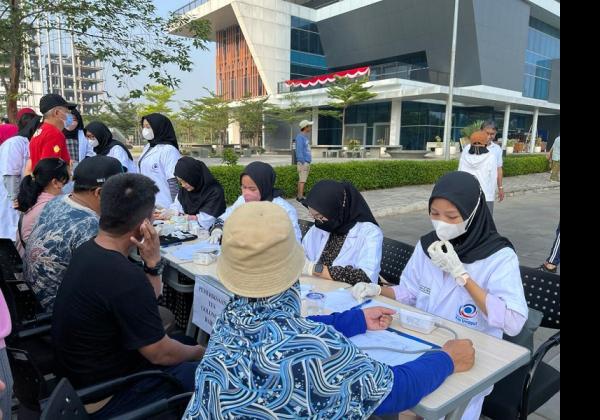 Universitas Esa Unggul Bekasi Gelar Pemeriksaan Kesehatan di Car Free Day Harapan Indah Bekasi