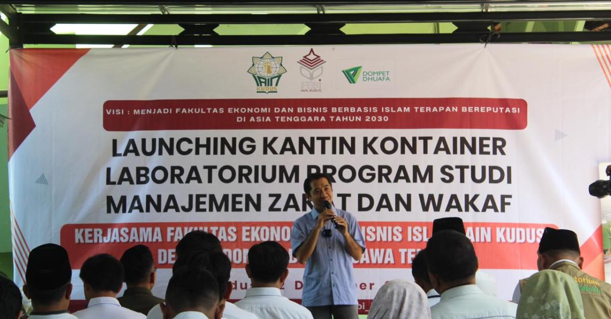 FEBI IAIN KUDUS & Dompet Dhuafa Jateng Resmikan Kantin Kontainer, Bangun Mahasiswa Berjiwa Wirausaha