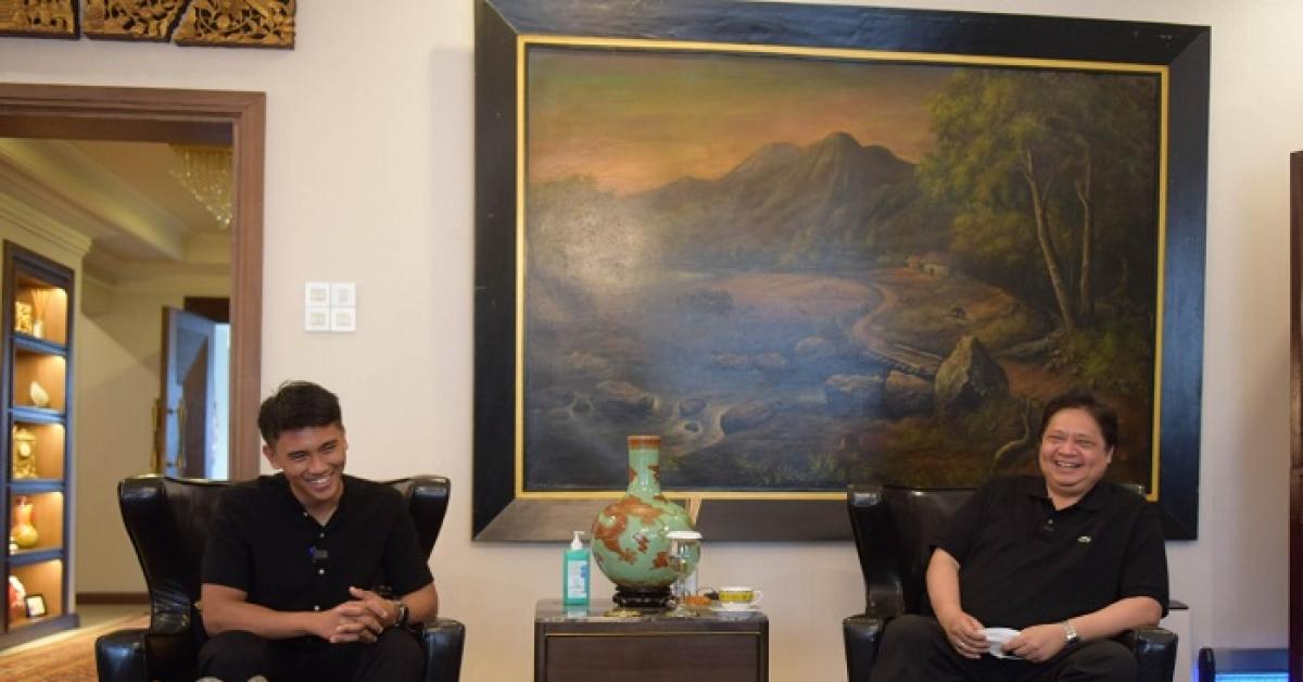 Bertemu Airlangga Hartarto, Mario Aji Sampaikan Permintaan