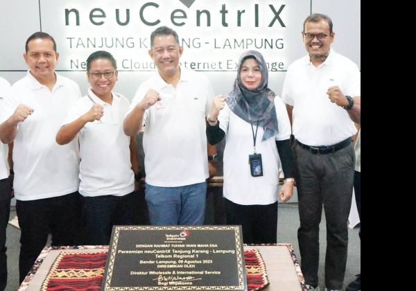 Akselerasi Ekosistem Digital Lampung, Telkom Resmi Komersialkan neuCentrIX Tanjung Karang