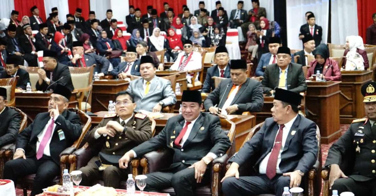 Wagub Rosjonsyah Bersama Jajaran Forkopimda Ikuti Rapat Paripurna Istimewa HUT RI ke-78 