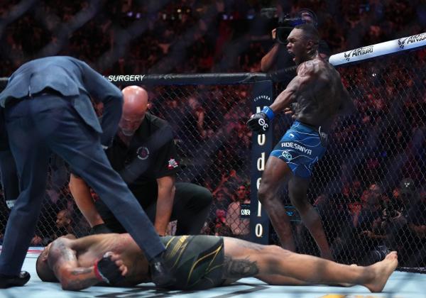 UFC 287: Savage! Begini Gestur Kocak Israel Adesanya Menang KO Atas Petarung Mualaf Brasil, Lepaskan 3 Panah