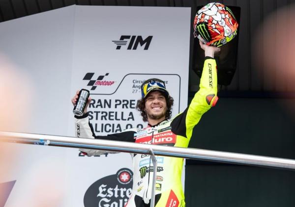 Raih Podium Ketiga di MotoGP Spanyol 2024, Bezzecchi: Vale Banyak Membantu Saya