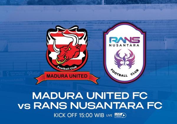 Link Live Streaming BRI Liga 1 2022/2023: Madura United vs RANS Nusantara FC