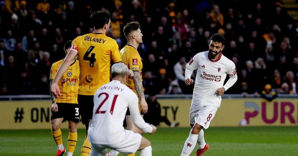 Bruno Fernandes Tak Puas dengan Kemenangan MU Atas Newport County pada Piala FA