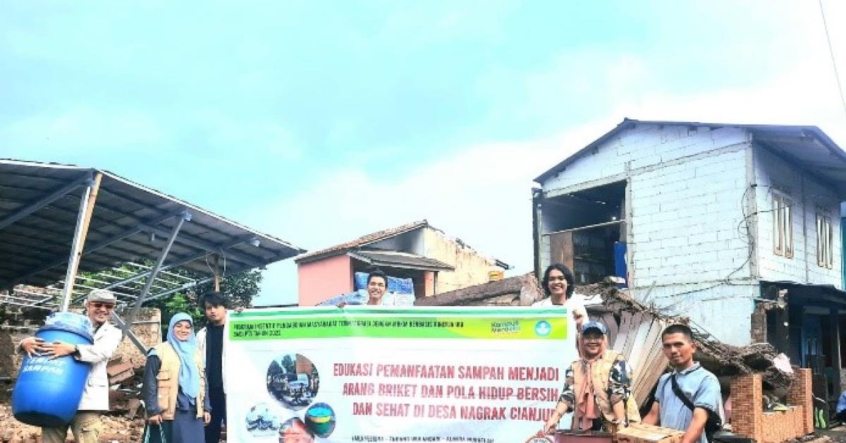 Usahid Ajak Terapkan Hidup Sehat dan Manfaatkan Briket bagi Pengungsi Cianjur