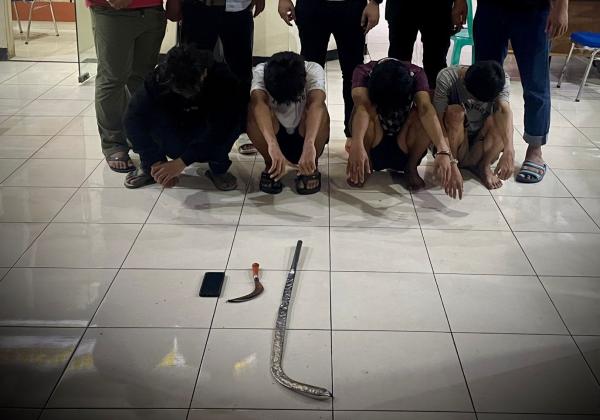 4 Remaja di Cibitung Bekasi Tertangkap saat Tawuran, Polisi Temukan 2 Senjata Tajam