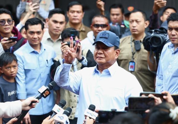 Prabowo: Kita Tidak Boleh Jumawa, Tetap Tunggu Hasil KPU