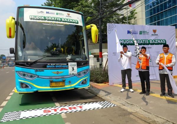 Bantu Pejuang Umat, BAZNAS Berangkatkan Marbot dan Guru Ngaji Mudik Gratis