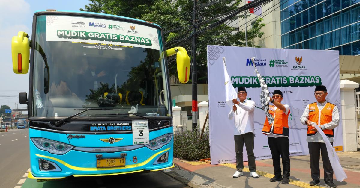 Bantu Pejuang Umat, BAZNAS Berangkatkan Marbot dan Guru Ngaji Mudik Gratis