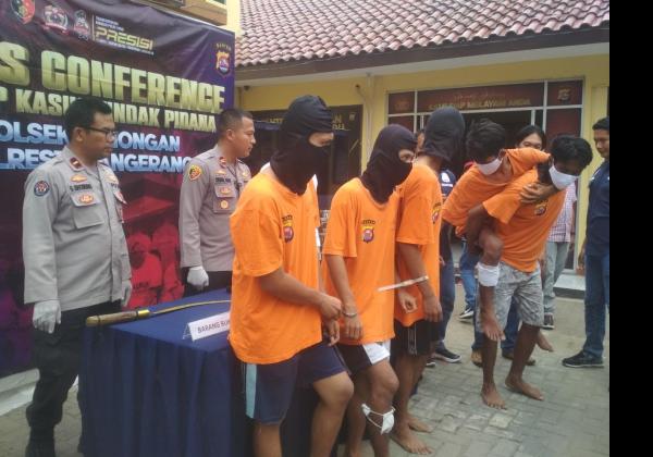 Penampakan Wajah-Wajah Begal Motor Sadis yang Sering Beraksi di Tangerang