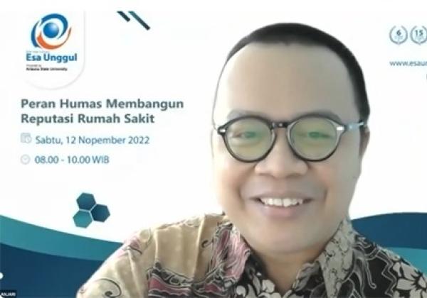 Universitas Esa Unggul Mengadakan Webinar Dengan Tema Peran Humas Membangun Reputasi Rumah Sakit