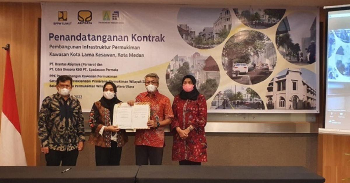 Brantas Abipraya Siap Percantik Kota Lama Kesawan Medan