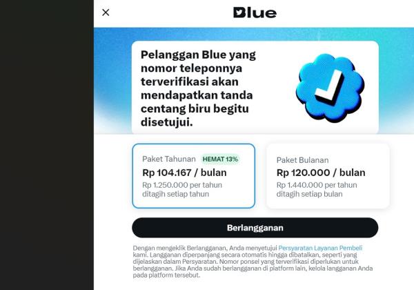 Twitter Blue 'Centang Biru' Tersedia di Indonesia Rp120.000 per Bulan, Ini Syarat dan Caranya Berlangganan
