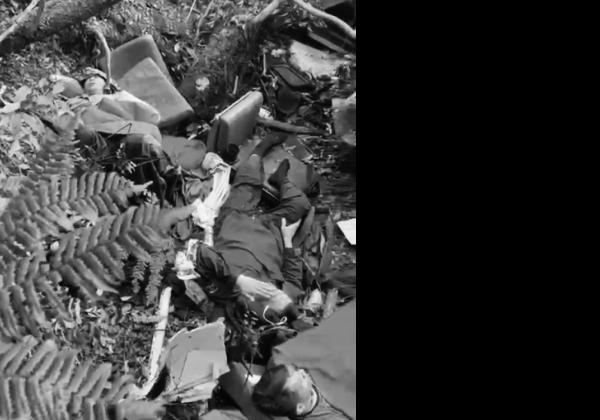 Foto Kapolda Jambi Beserta Rombongan di Bukit Tamiai Kerinci Lokasi Kecelakaan Helikopter Jatuh 