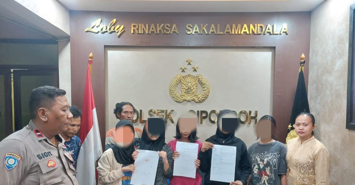 Viral! Lima Gadis Remaja di Tangerang Adu Jotos, Polisi: Awalnya Ledek-ledekan! 
