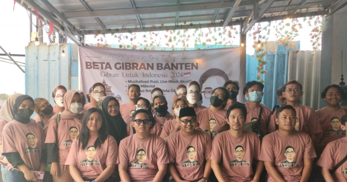 Relawan Beta Gibran Banten Didominasi Milenial: Anak Muda Harus Melek Politik!