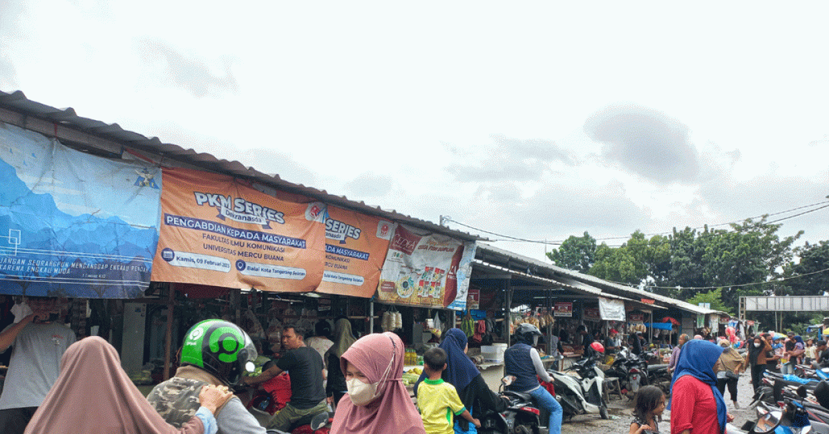 Pasar Rawa Jabon di Meruya Utara Diserbu Warga Jelang Ramadan