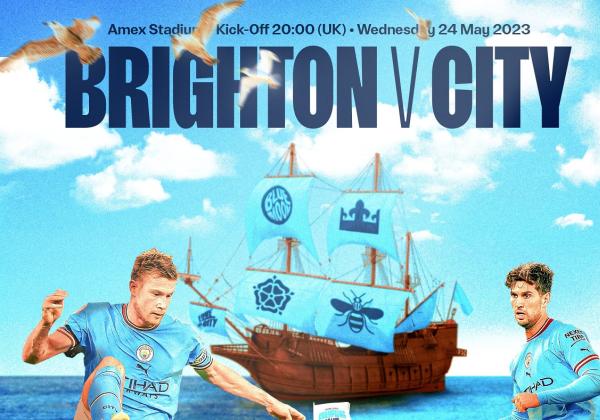 Link Live Streaming Liga Inggris 2022/2023: Brighton & Hove Albion vs Manchester City