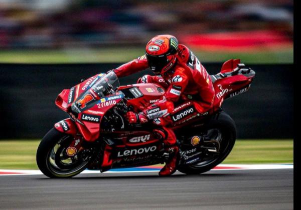 Meski Cedera, Francesco Bagnaia Tetap Ikut Balapan MotoGP Italia