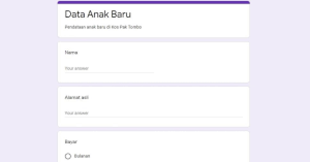 Simak Panduan Langkah - Langkah Membuat Goggle Formulir Hp Dan Laptop 