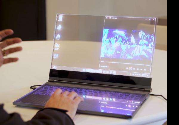 Lenovo Pamer Laptop Layar Transparan: Pertama di Dunia Lho!