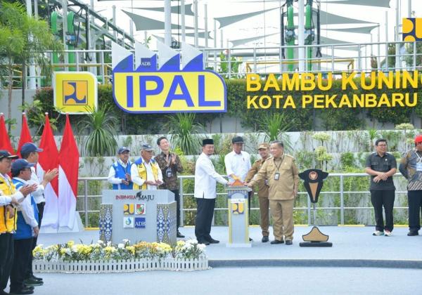 Presiden Jokowi Resmikan SPALDT Bambu Kuning di Pekanbaru, Layani 11.000 SR